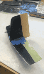 Tail section of another airplane